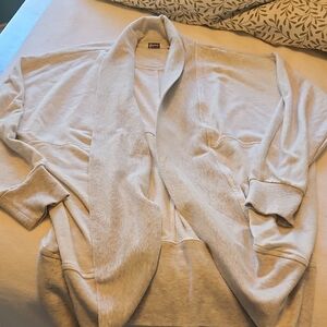 Reitmans Yoga Sweater - L-XL Light Grey